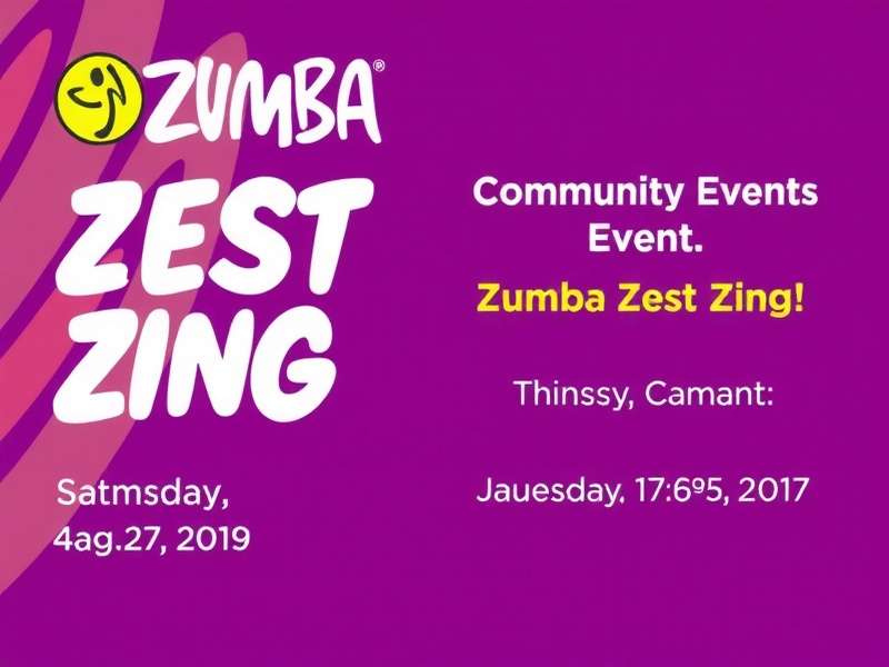 Zumba Zest Zing Community Event